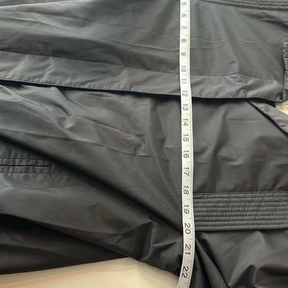 Vintage Mervyn’s Lined Black Trench Coat Gen X punk  whimsy goth 14 - Picture 13 of 16